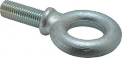 Gibraltar - 5,950 Lb Capacity, Steel, 7/8-9 Thread, Fixed Lifting Eye Bolt - Fully Threaded, 2-1/4" Shank, 2-3/4" Thread Length, Shoulder - Americas Industrial Supply