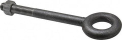 Gibraltar - 4,000 Lb Capacity, Steel, 5/8-11 Thread, Fixed Lifting Eye Bolt - Partially Threaded, 6" Shank, 2-1/2" Thread Length, No Shoulder - Americas Industrial Supply