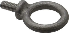 Gibraltar - 460 Lb Capacity, Steel, M6x1.00 Thread, Fixed Lifting Eye Bolt - Fully Threaded, 12mm Shank, 13mm Thread Length, Shoulder - Americas Industrial Supply