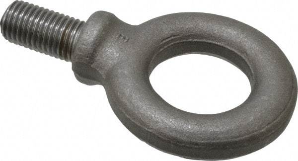 Gibraltar - 3,990 Lb Capacity, Steel, M16x2.00 Thread, Fixed Lifting Eye Bolt - Fully Threaded, 32mm Shank, 31mm Thread Length, Shoulder - Americas Industrial Supply