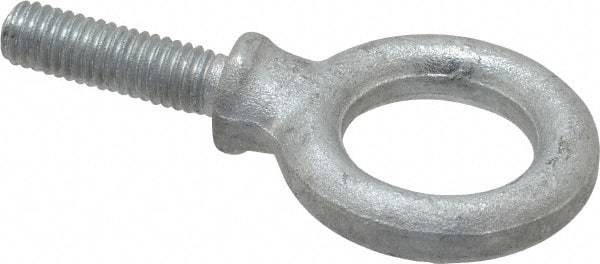 Gibraltar - 1,300 Lb Capacity, Steel, 3/8-16 Thread, Fixed Lifting Eye Bolt - Fully Threaded, 1-1/4" Shank, 1-1/4" Thread Length, Shoulder - Americas Industrial Supply