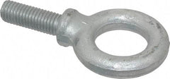 Gibraltar - 4,000 Lb Capacity, Steel, 5/8-11 Thread, Fixed Lifting Eye Bolt - Fully Threaded, 1-3/4" Shank, 2-1/4" Thread Length, Shoulder - Americas Industrial Supply