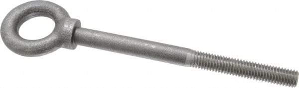 Gibraltar - 2,400 Lb Capacity, Steel, 1/2-13 Thread, Lifting Eye Bolt - Partially Threaded, 6" Shank, 2-1/2" Thread Length, Shoulder - Americas Industrial Supply