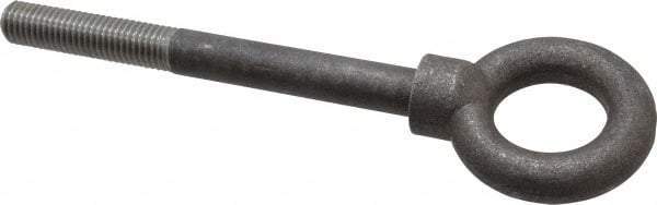 Gibraltar - 4,000 Lb Capacity, Steel, 5/8-11 Thread, Lifting Eye Bolt - Partially Threaded, 6" Shank, 2-1/2" Thread Length, Shoulder - Americas Industrial Supply