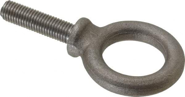 Gibraltar - 900 Lb Capacity, Steel, 5/16-24 Thread, Fixed Lifting Eye Bolt - Fully Threaded, 1-1/8" Shank, 1-1/8" Thread Length, Shoulder - Americas Industrial Supply