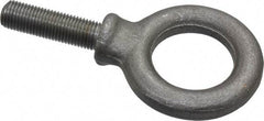 Gibraltar - 1,300 Lb Capacity, Steel, 3/8-24 Thread, Fixed Lifting Eye Bolt - Fully Threaded, 1-1/4" Shank, 1-1/4" Thread Length, Shoulder - Americas Industrial Supply