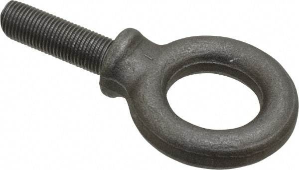 Gibraltar - 2,400 Lb Capacity, Steel, 1/2-20 Thread, Fixed Lifting Eye Bolt - Fully Threaded, 1-1/2" Shank, 1-1/2" Thread Length, Shoulder - Americas Industrial Supply