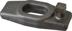 Gibraltar - 11/16" Stud, 11/16" Travel, 4" OAL x 1-5/8" Overall Width x 3/4" Overall Height, Heel Clamp - Grade ASTM A521 Class CA Forged Steel, 1-3/8" Long x 11/16" Wide Slot, Tapped - Americas Industrial Supply