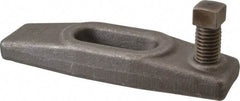 Gibraltar - 11/16" Stud, 1-3/8" Travel, 6" OAL x 1-3/4" Overall Width x 7/8" Overall Height, Heel Clamp - Grade ASTM A521 Class CA Forged Steel, 2-1/16" Long x 11/16" Wide Slot, Tapped - Americas Industrial Supply