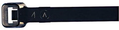 Made in USA - 48-9/16" Long Black Nylon Standard Cable Tie - 175 Lb Tensile Strength, 2.29mm Thick, 4" Max Bundle Diam - Americas Industrial Supply