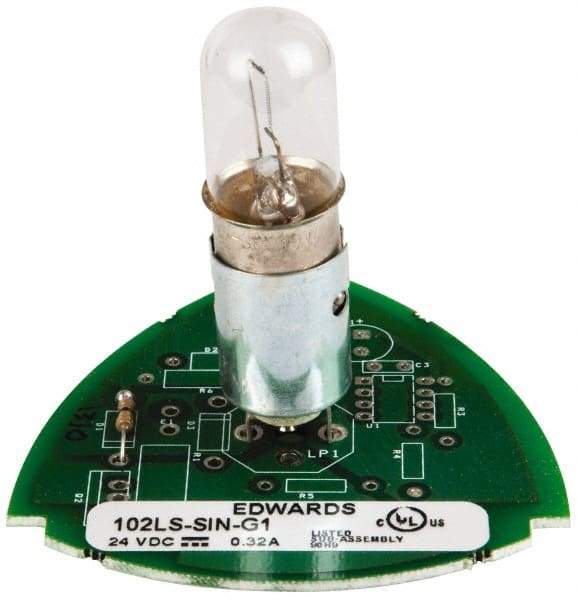 Edwards Signaling - Incandescent Lamp, Clear, Steady, Stackable Tower Light Module - 24 VDC, 0.32 Amp, IP54, IP65 Ingress Rating, 3R, 4X NEMA Rated, Panel Mount, Pipe Mount - Americas Industrial Supply