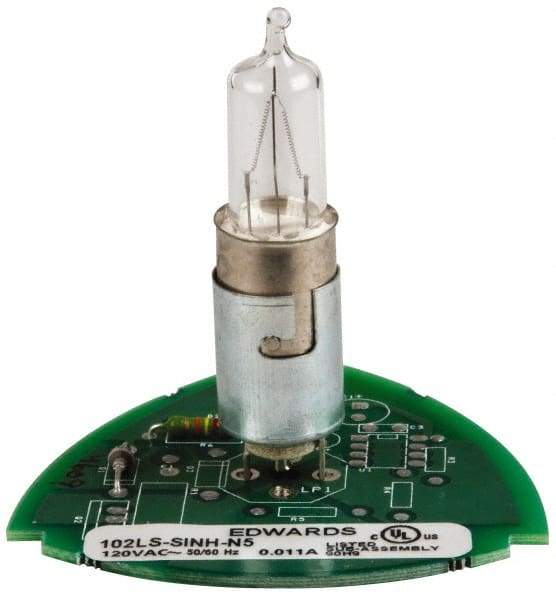 Edwards Signaling - Halogen Lamp, Clear, Steady, Stackable Tower Light Module - 120 VAC, 0.11 Amp, IP54, IP65 Ingress Rating, 3R, 4X NEMA Rated, Panel Mount, Pipe Mount - Americas Industrial Supply