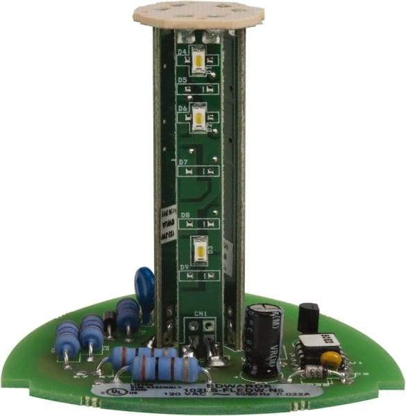 Edwards Signaling - LED Lamp, White, Flashing, Stackable Tower Light Module - 120 VAC, 0.02 Amp, IP54, IP65 Ingress Rating, 3R, 4X NEMA Rated, Panel Mount, Pipe Mount - Americas Industrial Supply