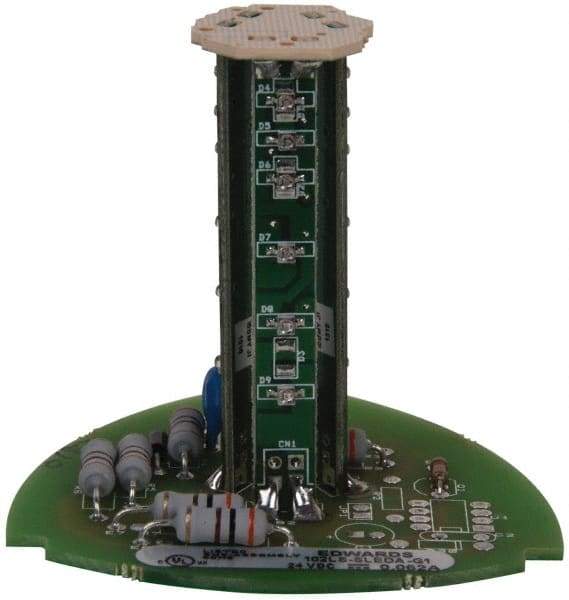 Edwards Signaling - LED Lamp, Amber, Steady, Stackable Tower Light Module - 24 VDC, 0.06 Amp, IP54, IP65 Ingress Rating, 3R, 4X NEMA Rated, Panel Mount, Pipe Mount - Americas Industrial Supply