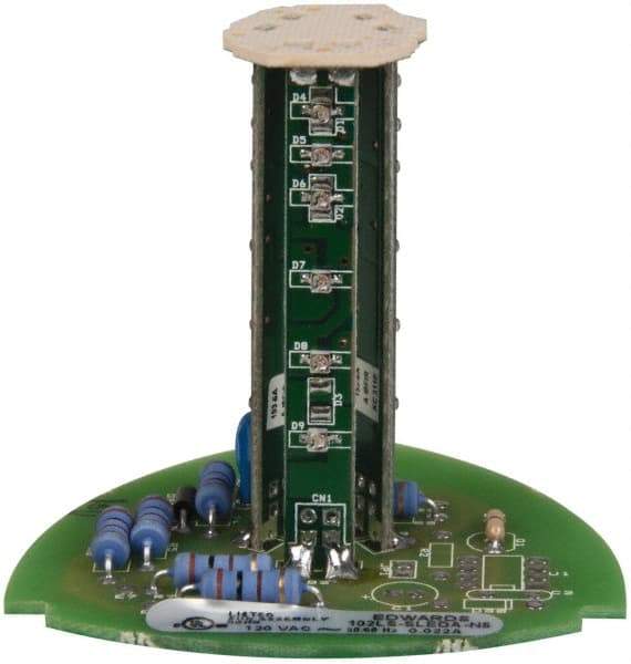 Edwards Signaling - LED Lamp, Amber, Steady, Stackable Tower Light Module - 120 VAC, 0.02 Amp, IP54, IP65 Ingress Rating, 3R, 4X NEMA Rated, Panel Mount, Pipe Mount - Americas Industrial Supply