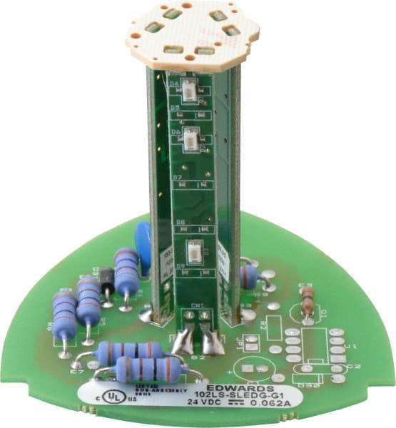 Edwards Signaling - LED Lamp, Green, Steady, Stackable Tower Light Module - 24 VDC, 0.06 Amp, IP54, IP65 Ingress Rating, 3R, 4X NEMA Rated, Panel Mount, Pipe Mount - Americas Industrial Supply