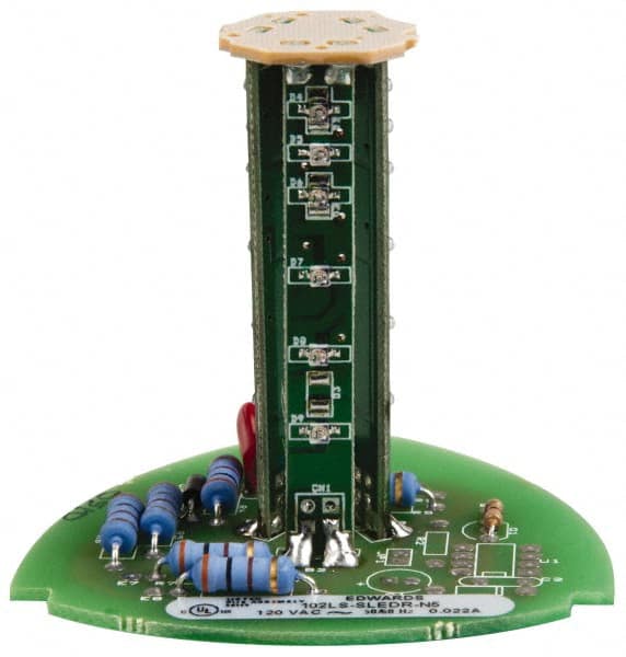 Edwards Signaling - LED Lamp, Red, Steady, Stackable Tower Light Module - 120 VAC, 0.02 Amp, IP54, IP65 Ingress Rating, 3R, 4X NEMA Rated, Panel Mount, Pipe Mount - Americas Industrial Supply