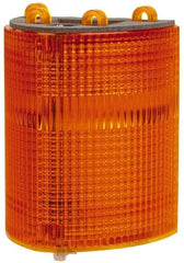 Edwards Signaling - Amber, Panel and Pipe Mount, Visible Signal Replacement Lens Housing - 3R, 4X NEMA Rated, For Use with 102 Series Stacklights - Americas Industrial Supply