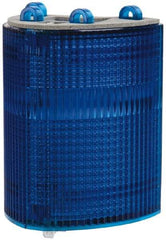 Edwards Signaling - Blue, Panel and Pipe Mount, Visible Signal Replacement Lens Housing - 3R, 4X NEMA Rated, For Use with 102 Series Stacklights - Americas Industrial Supply