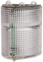 Edwards Signaling - Clear, Panel and Pipe Mount, Visible Signal Replacement Lens Housing - 3R, 4X NEMA Rated, For Use with 102 Series Stacklights - Americas Industrial Supply