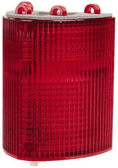 Edwards Signaling - Red, Panel and Pipe Mount, Visible Signal Replacement Lens Housing - 3R, 4X NEMA Rated, For Use with 102 Series Stacklights - Americas Industrial Supply