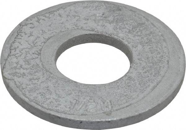 Armor Coat - 1/2" Screw, Grade 8 Alloy Steel USS Flat Washer - 9/16" ID x 1-3/8" OD, 1/8" Thick - Americas Industrial Supply