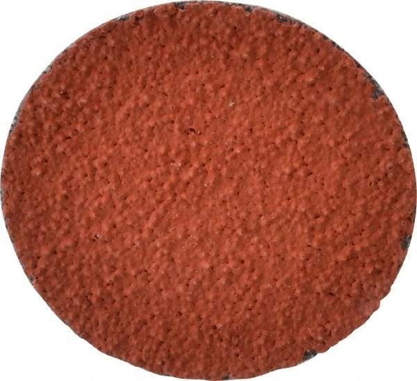 3M - 1-1/2" Disc Diam, 60 Grit, Ceramic Quick Change Disc - Type R Attaching System, Coated, Orange, Medium Grade, 30,000 RPM, 777F Series - Americas Industrial Supply