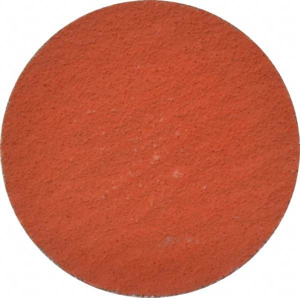 3M - 2" Disc Diam, 100 Grit, Ceramic Alumina Quick Change Disc - Type R Attaching System, Coated, Orange, Fine Grade, 25,000 RPM, 777F Series - Americas Industrial Supply