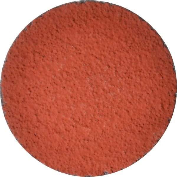 3M - 2" Disc Diam, 50 Grit, Ceramic Quick Change Disc - Type S Attaching System, Coated, Orange, Coarse Grade, 25,000 RPM, 777F Series - Americas Industrial Supply