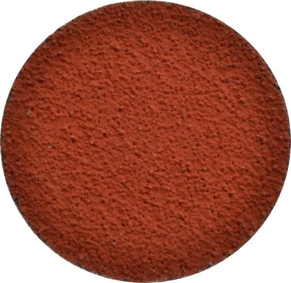 3M - 3" Disc Diam, 36 Grit, Ceramic Quick Change Disc - Type S Attaching System, Coated, Orange, Very Coarse Grade, 20,000 RPM, 777F Series - Americas Industrial Supply