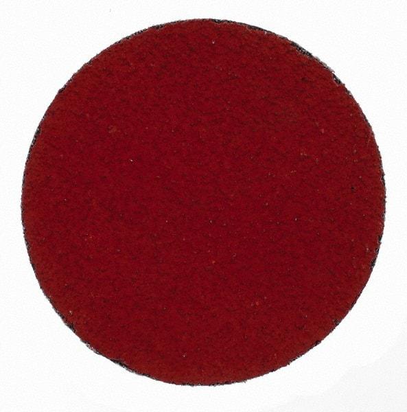 3M - 3" Disc Diam, 50 Grit, Ceramic Quick Change Disc - Type S Attaching System, Coated, Orange, Coarse Grade, 20,000 RPM, 777F Series - Americas Industrial Supply
