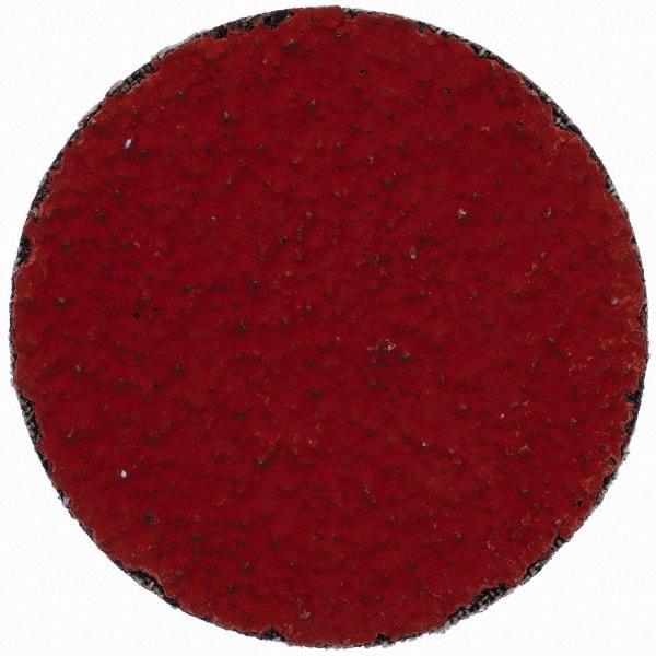 3M - 2" Disc Diam, 36 Grit, Ceramic Quick Change Disc - Type P Attaching System, Coated, Orange, Very Coarse Grade, 25,000 RPM, 777F Series - Americas Industrial Supply