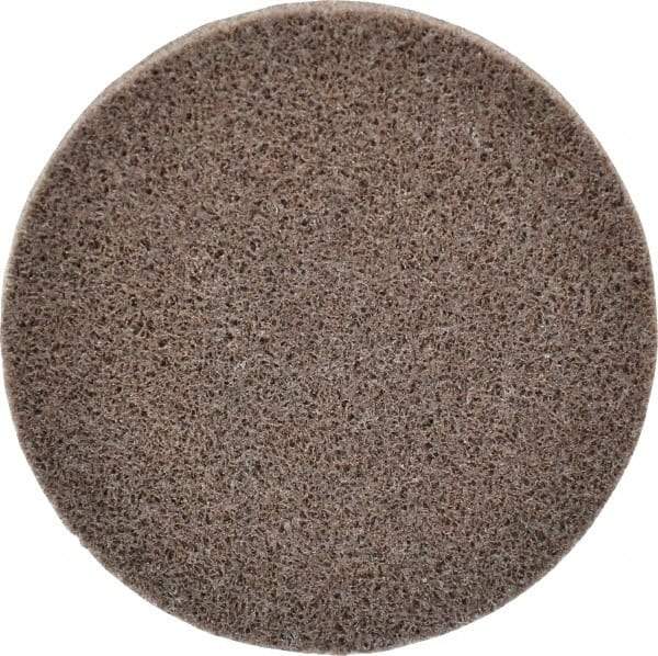 3M - 3" Disc Diam, Aluminum Oxide Quick Change Disc - Type R Attaching System, Nonwoven, Tan, Medium Grade, 15,100 RPM - Americas Industrial Supply