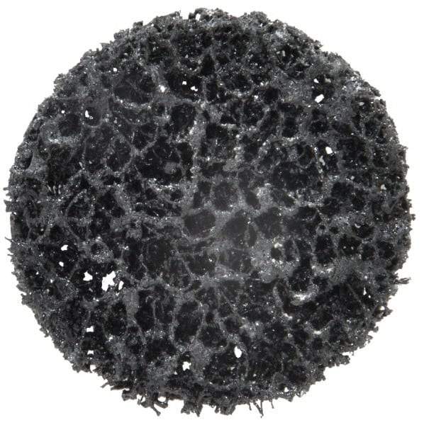 3M - 2" Disc Diam, Silicon Carbide Quick Change Disc - Type R Attaching System, Nonwoven, Black, Very Coarse Grade, 18,000 RPM - Americas Industrial Supply