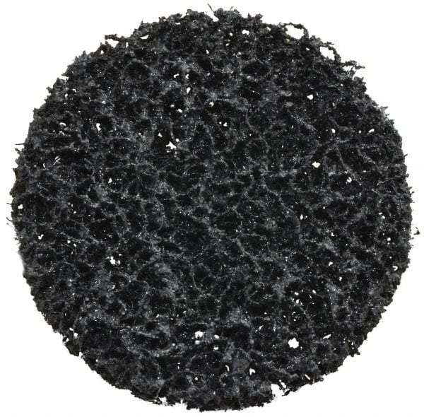3M - 3" Disc Diam, Silicon Carbide Quick Change Disc - Type R Attaching System, Nonwoven, Black, Very Coarse Grade, 15,000 RPM - Americas Industrial Supply