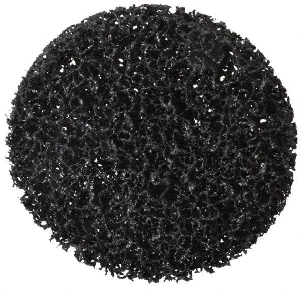 3M - 4" Disc Diam, Silicon Carbide Quick Change Disc - Type R Attaching System, Nonwoven, Black, Very Coarse Grade, 11,000 RPM - Americas Industrial Supply