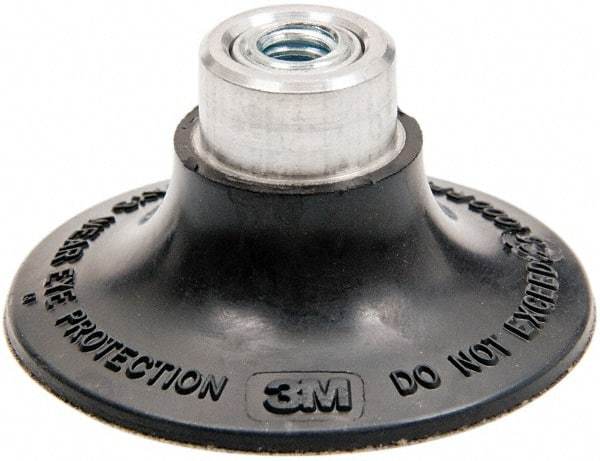 3M - 2" Diam Quick-Change Type P Disc Backing Pad - Medium Density, 25,000 RPM, Roloc TP Compatible - Americas Industrial Supply