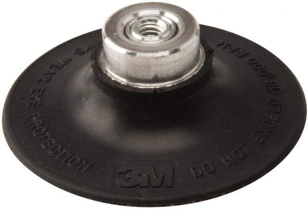 3M - 3" Diam Quick-Change Type P Disc Backing Pad - Medium Density, 18,000 RPM, Roloc TP Compatible - Americas Industrial Supply