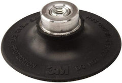 3M - 3" Diam Quick-Change Type P Disc Backing Pad - Medium Density, 18,000 RPM, Roloc TP Compatible - Americas Industrial Supply