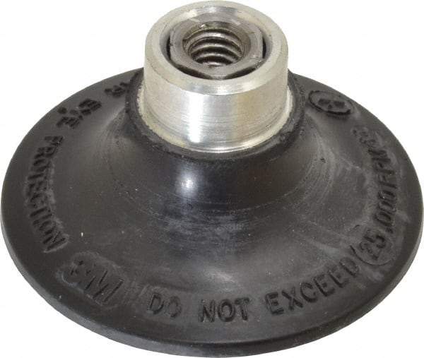 3M - 2" Diam Quick-Change Type R Disc Backing Pad - Extra Hard Density, 25,000 RPM, Roloc Compatible - Americas Industrial Supply