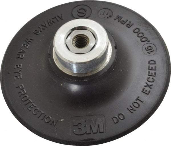 3M - 3" Diam Quick-Change Type R Disc Backing Pad - Soft Density, 15,000 RPM, Roloc TR Compatible - Americas Industrial Supply