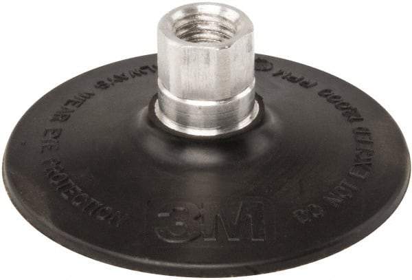 3M - 4" Diam Quick-Change Type R Disc Backing Pad - Hard Density, 12,000 RPM, Roloc TR Compatible - Americas Industrial Supply