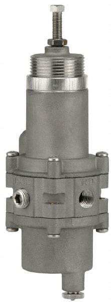 ARO/Ingersoll-Rand - 3/8" NPT Port 1 Piece Filter/Regulator FRL Unit - Stainless Steel Bowl, 20 SCFM, 250 Max psi, 8.35" High, Manual Drain - Americas Industrial Supply