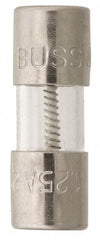 Cooper Bussmann - 250 VAC, 32 VDC, 2.25 Amp, Time Delay Miniature Glass Fuse - 15mm OAL, 10 at 125 V kA Rating, 5mm Diam - Americas Industrial Supply