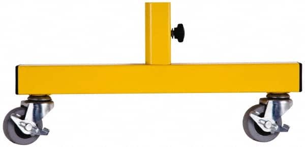 Made in USA - Aluminum and Steel Frame Caster Feet - Safety Yellow - Americas Industrial Supply
