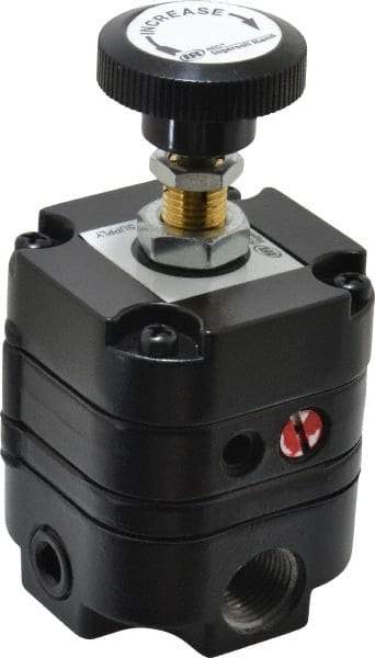 ARO/Ingersoll-Rand - 3/8 NPT Port, 14 CFM, Zinc Precision Constant Bleed Regulator - 2 to 60 psi Range, 150 Max psi Supply Pressure, 1/4" Gauge Port Thread, 2.12" Wide x 4.55" High - Americas Industrial Supply