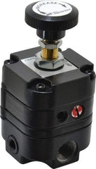 ARO/Ingersoll-Rand - 3/8 NPT Port, 14 CFM, Zinc Precision Constant Bleed Regulator - 2 to 60 psi Range, 150 Max psi Supply Pressure, 1/4" Gauge Port Thread, 2.12" Wide x 4.55" High - Americas Industrial Supply