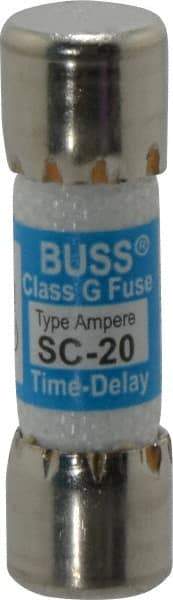 Cooper Bussmann - 170 VDC, 600 VAC, 20 Amp, Time Delay Size Rejecting/NonRejecting Fuse - Fuse Holder Mount, 1-13/32" OAL, 10 at DC, 100 at AC (RMS) kA Rating, 13/32" Diam - Americas Industrial Supply