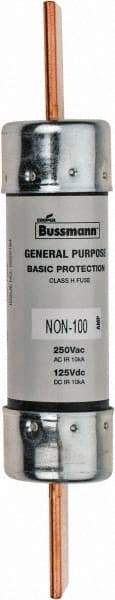 Cooper Bussmann - 125 VDC, 250 VAC, 100 Amp, Fast-Acting General Purpose Fuse - Bolt-on Mount, 5-7/8" OAL, 10 (RMS Symmetrical) kA Rating, 1-1/16" Diam - Americas Industrial Supply