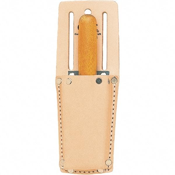 CLC - Knife Holster with 1 Pocket - Leather, Natural (Color), 2" Wide x 6" High x 1-1/4" Deep - Americas Industrial Supply